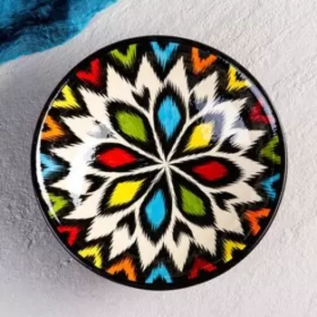 Супница Риштанская Керамика «Атлас», 1,1 л, d=23 см, керамика, разноцветная