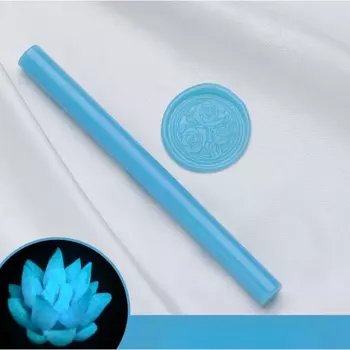 Сургуч для печати стержень «Голубой», светящийся, 1.11.113.3 см