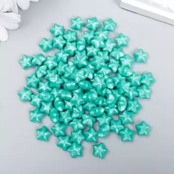 Сургуч в гранулах в пакете "Звёздочки" лагуна перламутр 55 гр 12х8 см