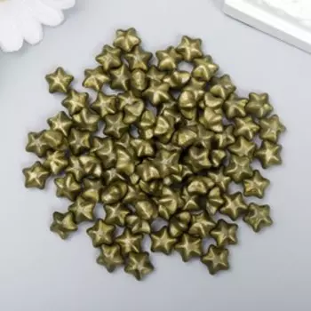 Сургуч в гранулах в пакете "Звёздочки" оливковый перламутр 55 гр 12х8 см