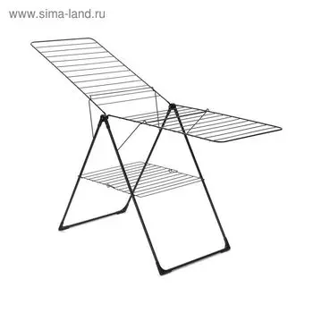 Сушилка для белья Brabantia, с мешком для прищепок, напольная, цвет чёрный, 20 м