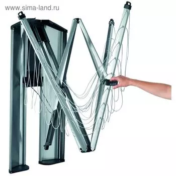 Сушилка для белья WallFixBrabantia WallFix, настенная, с защитным коробом, 24 м