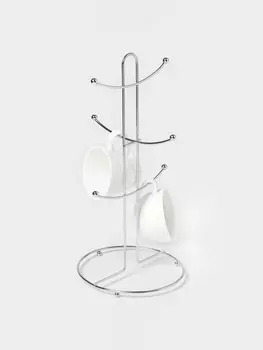 Сушилка для кружек Доляна, 6 крючков, 171736 см, хромированная