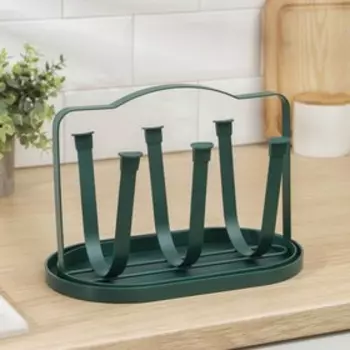 Подставка для кружек Доляна «Малахит», 6 крючков