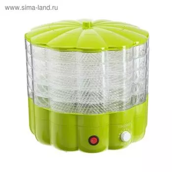 Сушилка для овощей и фруктов ENERGY EN-552, 230 Вт, 5 ярусов, зелёная