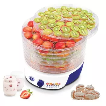 Сушилка для овощей «Волга-8», с функцией йогуртницы, 500 Вт, 8 ярусов, прозрачный