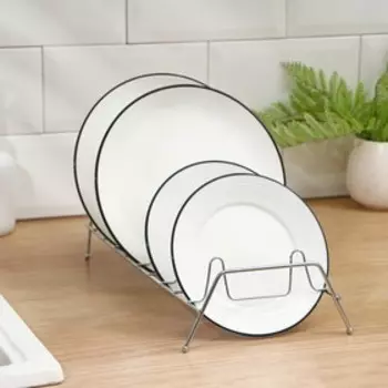 Сушилка для посуды Доляна, 32×14,5×14 см, цвет хром