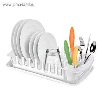 Сушилка Tescoma Clean kit с лотком, пластик