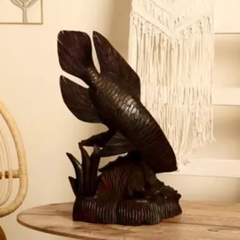 Сувенир "Аравана" 50 см, дерево суар