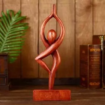 Сувенир "Асана" 40 см, дерево суар