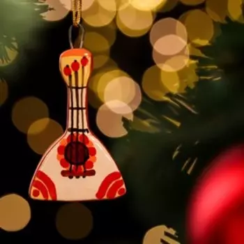 Сувенир "Балалайка", ярославская майолика