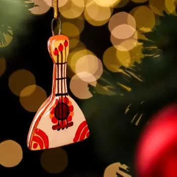 Сувенир "Балалайка", ярославская майолика