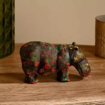 Сувенир "Бегемот" камень 16х9 см