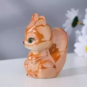 Сувенир "Белка малая", высота 7,5 см, фарфор
