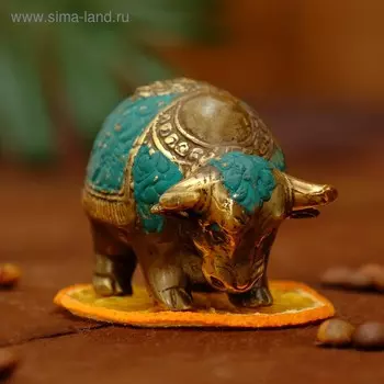 Сувенир бронза "Бычок" 6,5х4х4,5 см
