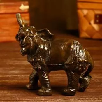 Сувенир бронза "Царский слон" 12х18х17 см