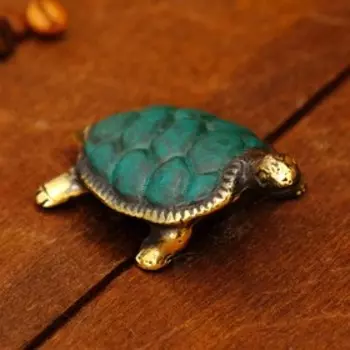 Сувенир бронза "Черепашка" 6,5х4,5х3 см