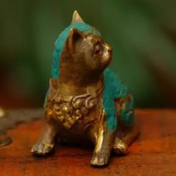 Сувенир бронза "Кошка" 5х4х3 см