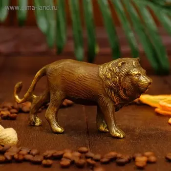Сувенир бронза "Лев" 15х3,5х7 см