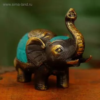Сувенир бронза "Слон" 7х7х4 см
