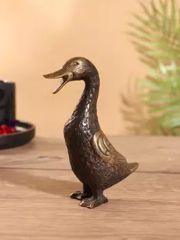 Сувенир «Утка», 6513 см, бронза