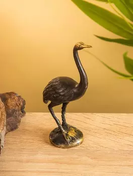 Сувенир бронза "Журавль" 7х4х12 см