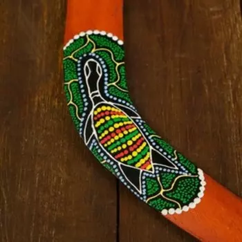 Сувенир бумеранг «Цветной узор», 4060.7 см