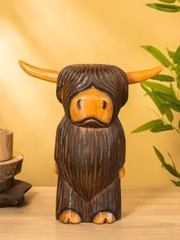 Сувенир "Бычок" дерево 16х14х30 см