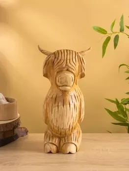 Сувенир "Бычок" дерево Джампинис 17х13х32 см