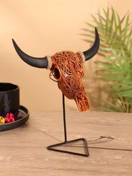 Сувенир «Череп буйвола», на стойке, 181021 см