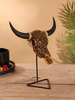 Сувенир «Череп буйвола», на стойке, 181021 см