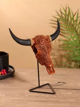 Сувенир «Череп буйвола», на стойке, 181021 см