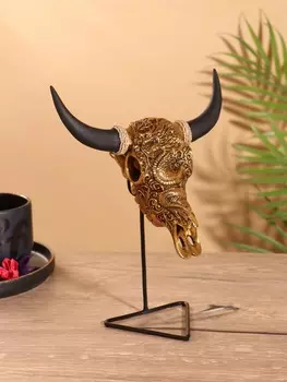 Сувенир «Череп буйвола», на стойке, 181021 см
