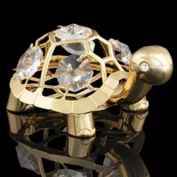 Сувенир «Черепаха», 654 см, с кристаллами