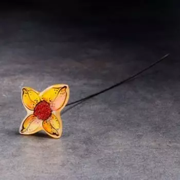 Сувенир "Цветок Клематис", селенит