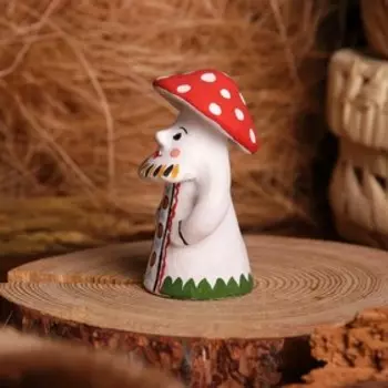 Сувенир «Дед Грибок», 4,5×4,5×8 см, каргопольская игрушка