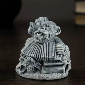 Сувенир "Дед и бабка №4: С гармонью" 8см