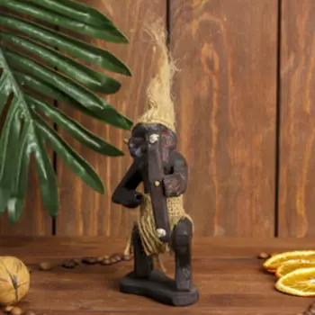 Сувенир дерево "Абориген-лучник" 19 см