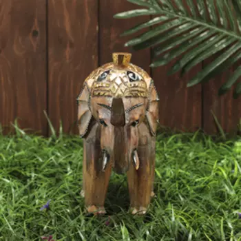 Сувенир дерево "Бежевый слоник" 27х10х25 см