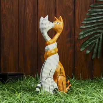 Сувенир дерево "Целующиеся коты" 30х6х16 см