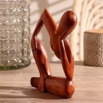 Сувенир дерево "Думающий человек" 18х13х3 см