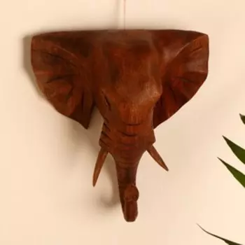Сувенир дерево "Голова слона" 20х5х18 см