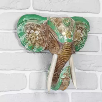 Сувенир дерево "Голова слона" 28х26х10,5 см