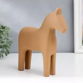 Сувенир дерево "Конь коричневый матовый" 23,5х5,5х22 см