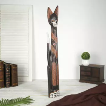 Сувенир дерево "Кошечка" 80х12,5х5,5 см