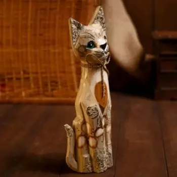 Сувенир дерево "Кошка" 30х7,5х4,5 см