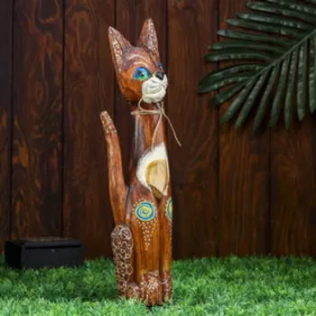 Сувенир «Кошка», 40 см, дерево