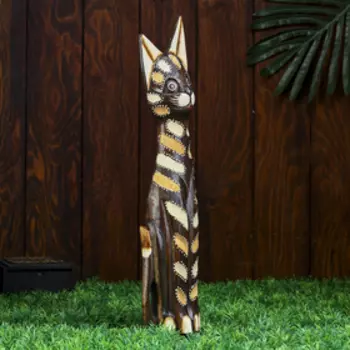 Сувенир «Кошка», 40 см, дерево