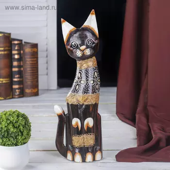 Сувенир «Кошка», 40 см, дерево