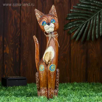 Сувенир «Кошка», 40 см, дерево